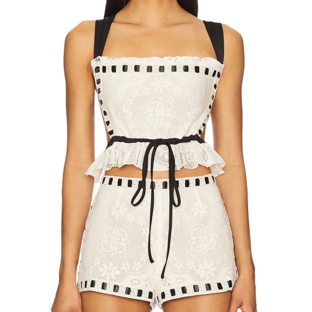 Charlotte Lace Top & shorts in Black
For Love & Lemons